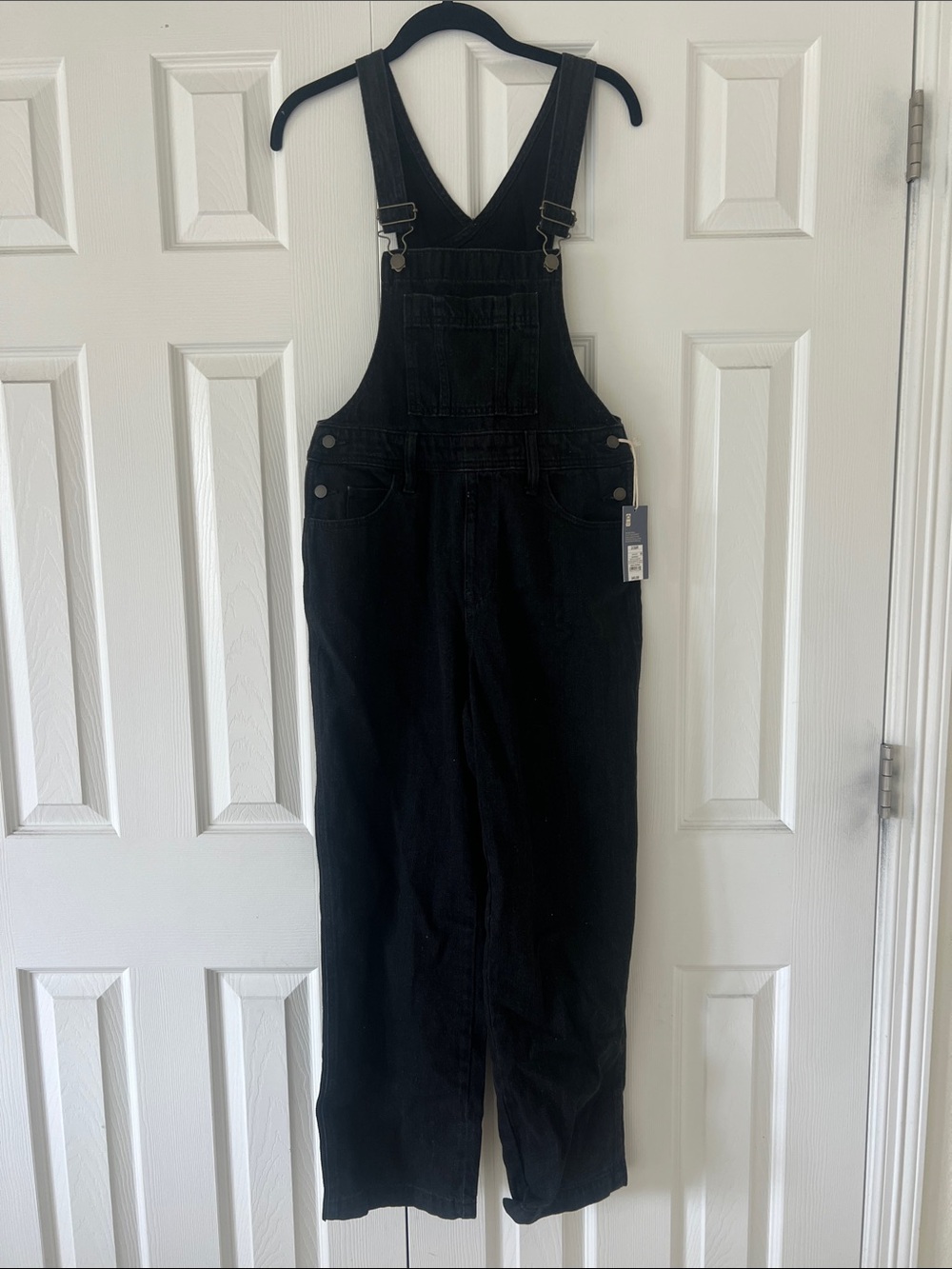 Universal Thread Black Denim Overalls Jumpsuit